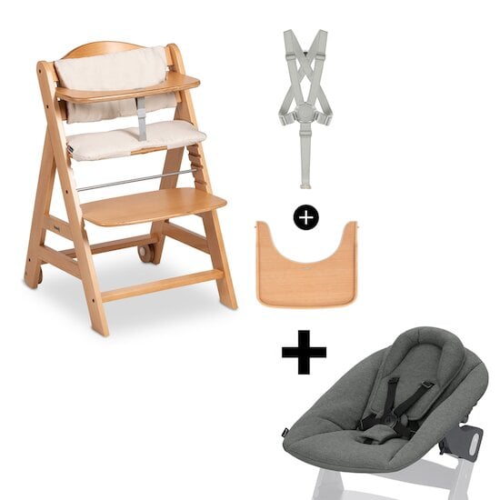 Chaise haute Beta + Transat 2en1 - 1