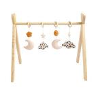 Arche d'éveil en bois avec 4 jouets - 1