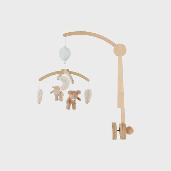 Mobile musical avec bras en bois Fluffy, Orso et Lily - 1