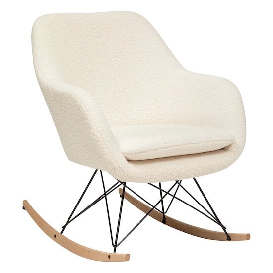 Fauteuil Bouclette Rocking-chair "Olmeto" - 1