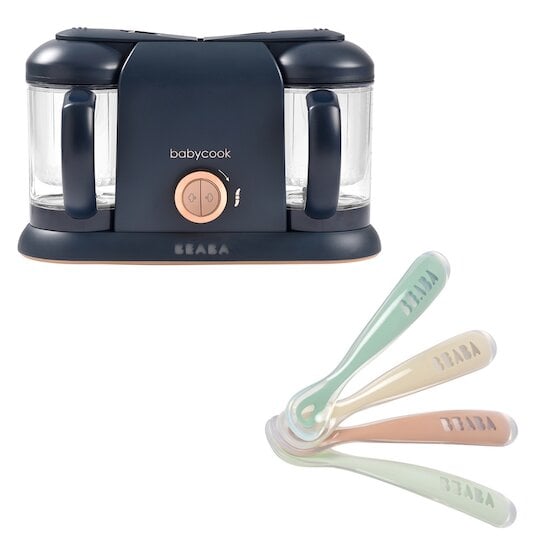 Pack Robot cuiseur Babycook® Duo + Lot de cuillères 1er âge silicone - 1