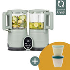 Nutribaby Glass + 2 babybols 250 ml - Robot en verre cuisson rapide - 1