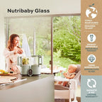 Nutribaby Glass + 2 babybols 250 ml - Robot en verre cuisson rapide - 2
