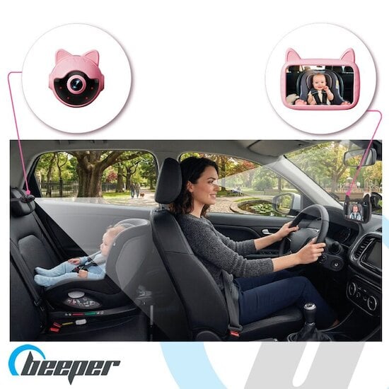 Caméra de surveillance bébé embarqué pour voiture - 2