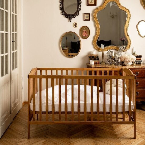 World of one Lit bébé en chêne - 1